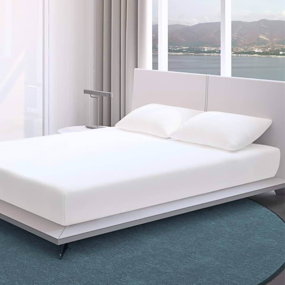 Capa Protetora Colchão Box Cama Casal Queen Impermeável com Elástico Anti Mofo