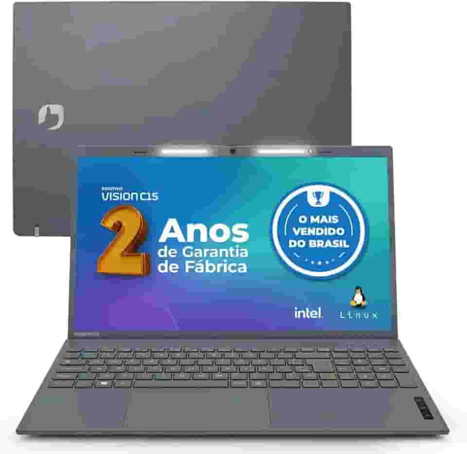 Notebook Positivo Vision C15 Lumina Bar 4GB 256GB C4256AI-15