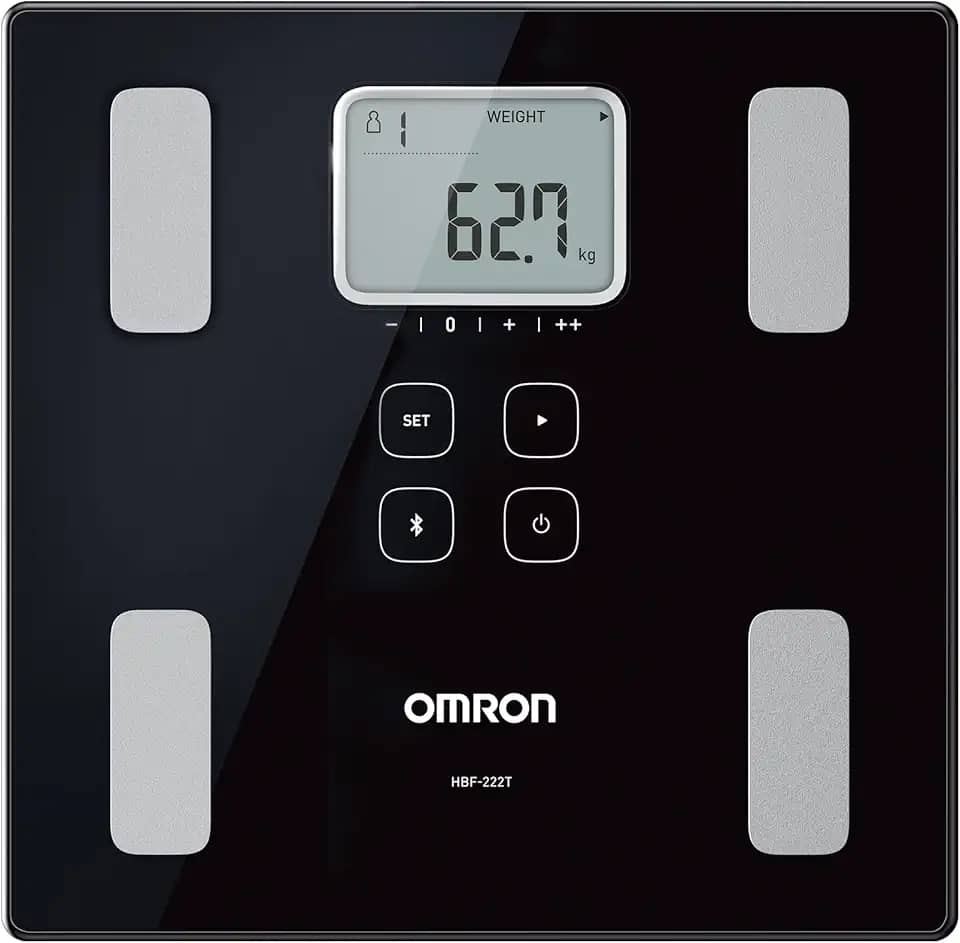 OMRON Balança Digital de Controle Corporal Bioimpedância com Bluetooth HBF-222T