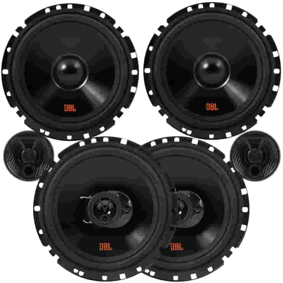 Kit Som Automotivo Completo Flex 4: Par de Alto Falantes Triaxial 6TRFX55 (110W RMS) + Par de Auto Falantes 2 Vias 62VFX55 (110W RMS) - POTÊNCIA, CLAREZA E IMERSÃO para seu Carro!