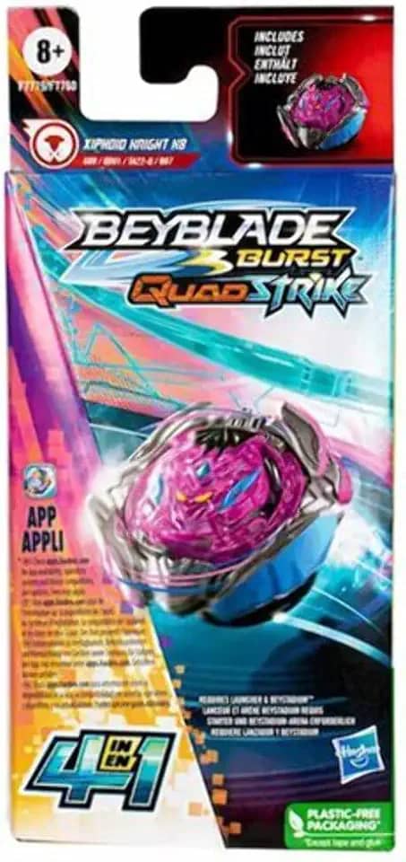 Hasbro Beyblade Burst QuadStrike Single Pack Tops - Xiphoid Knight K8