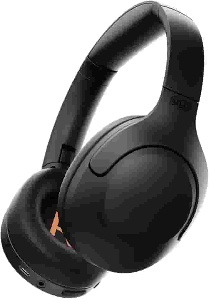 QCY H3 LITE ANC Fone de Ouvido Bluetooth, Headphone com Cancelamento de Ruido, 60 horas Reprodução (Preto)