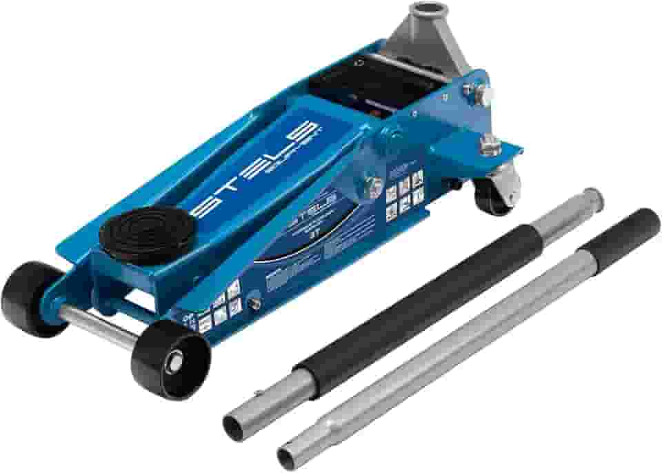 Stels Macaco Hidráulico Tipo Jacaré 3 Toneladas - Elevação Rápida (130-465mm) - Sistema Quick Lift (7 Bombadas) - Ideal para Troca de Pneus e Oficinas