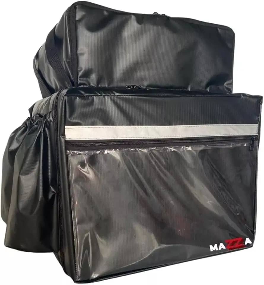 Capa Mochila Bag para Motoboy Delivery Impermeável 45L - SEM ISOPOR - Preto