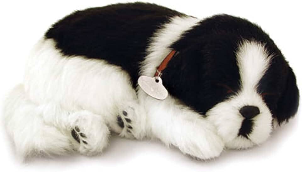 Imex Pelúcia de Cachorro Border Collie - Respira como um Filhote de Verdade e Funciona com Pilha