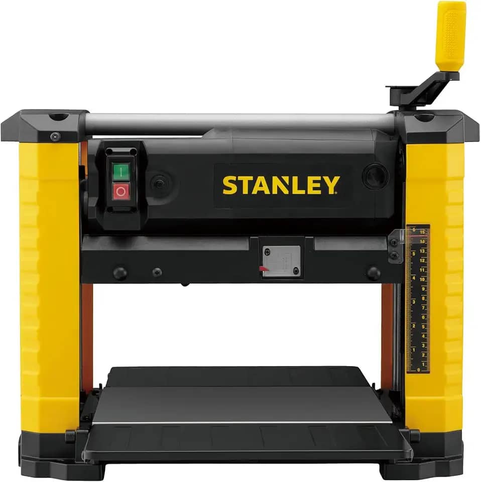 Stanley Plaina Desengrossadeira Portátil, Ferramenta Ideal para Marcenaria, Plaina com Motor Potente de 1800W, Modelo STP18 B2 110v
