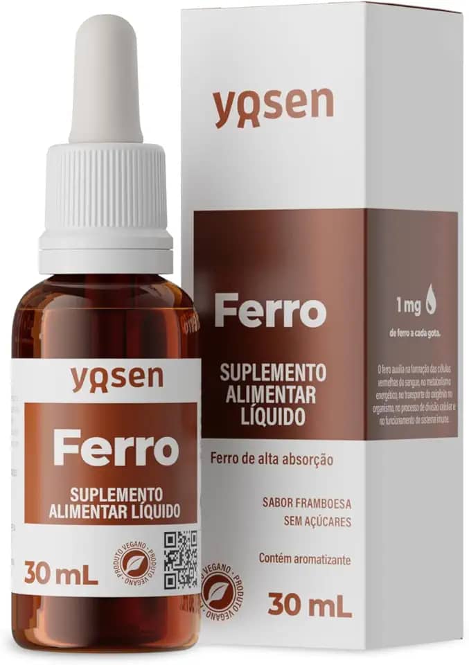 Ferro de Alta Absorção Ydrosolv Yosen 30 mL