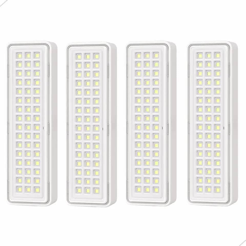 Luminária de Emergência Recarregável com 60 LEDs 110v e 220v Portátil para Iluminação Segura (4)