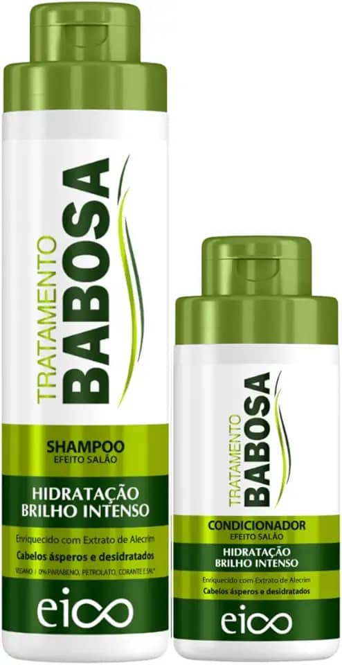 Kit Babosa Hidratação Shampoo 800ml e Condicionador 450ml