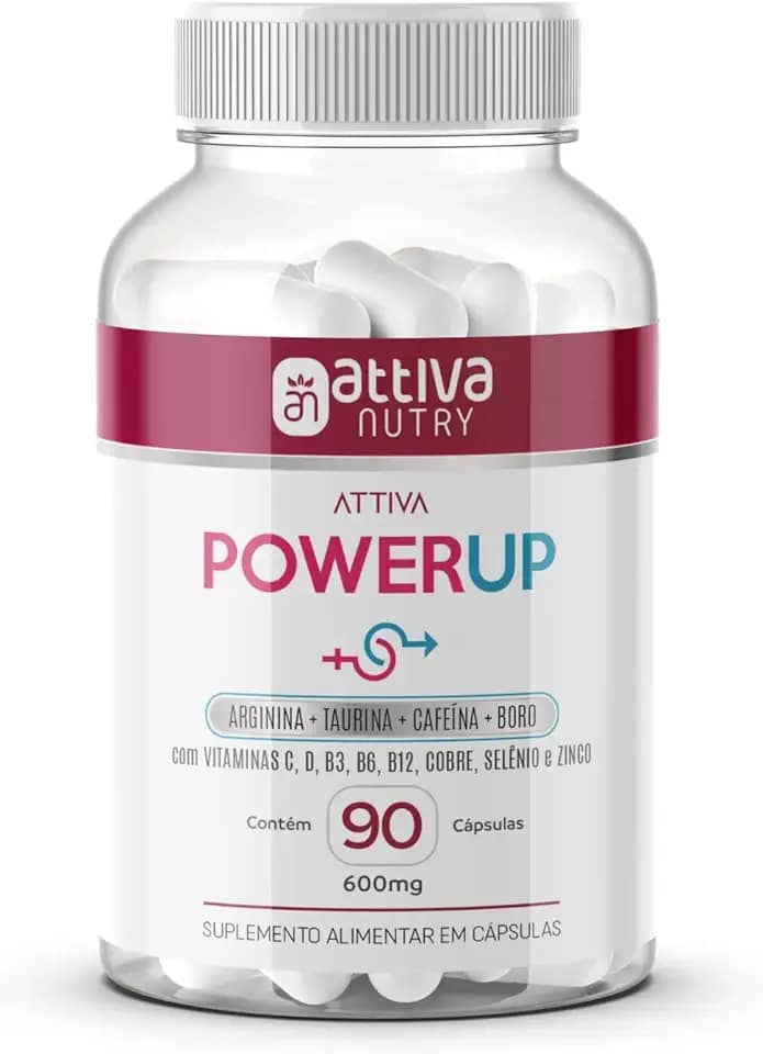 PowerUP - Arginina - Taurina - Cafeína - Boro