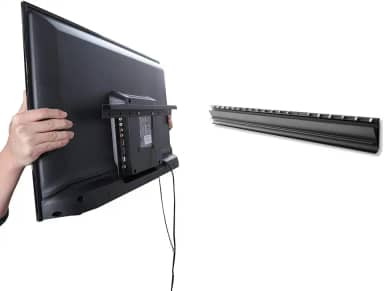 AENTGIU Suporte de parede para TV sem pregos, suporte de TV de drywall resistente para TVs de tela plana de 26 a 55 polegadas, sem pinos, sem broca, sem âncoras, com todos os