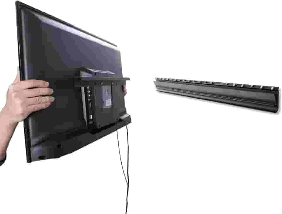 AENTGIU Suporte de parede para TV sem pregos, suporte de TV de drywall resistente para TVs de tela plana de 26 a 55 polegadas, sem pinos, sem broca, sem âncoras, com todos os