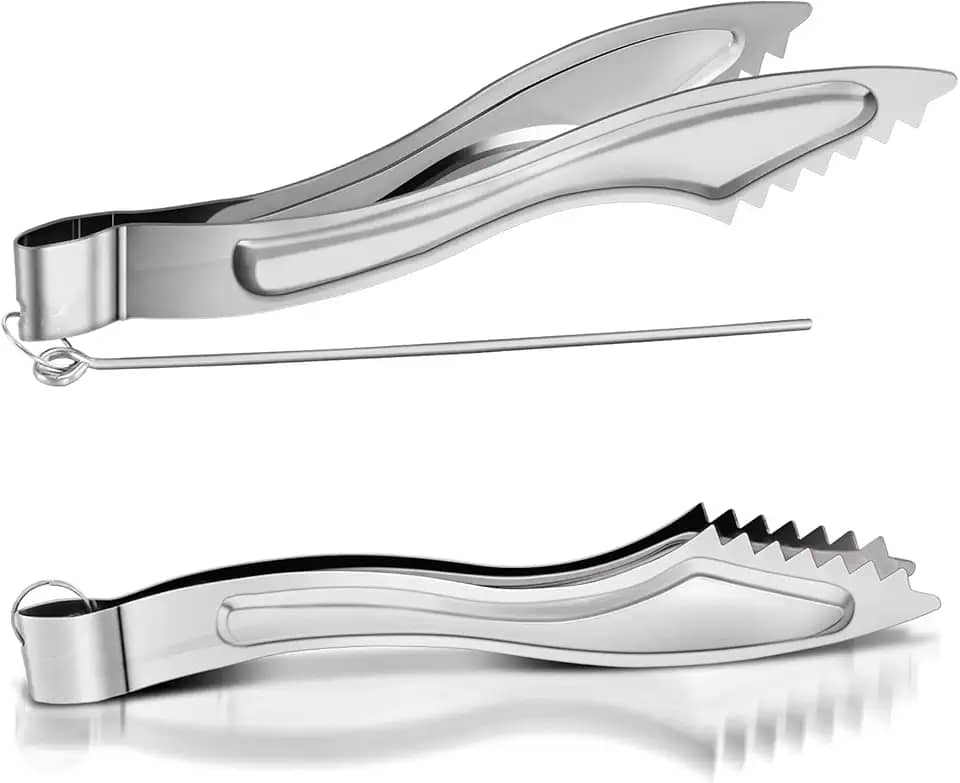 Conjuntos de pinças de narguilé de metal para narguilé carvão pinças de metal narguile shisha carvão pinças com pôquer longos acessórios para narguilé shisha clipes de pinça 2 pacotes