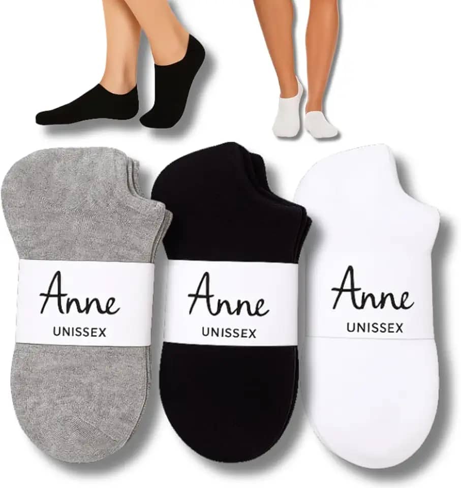 Kit com 12 Pares de Meias Soquete Unissex Confortável Tecido Respirável Branco Preto e Cinza