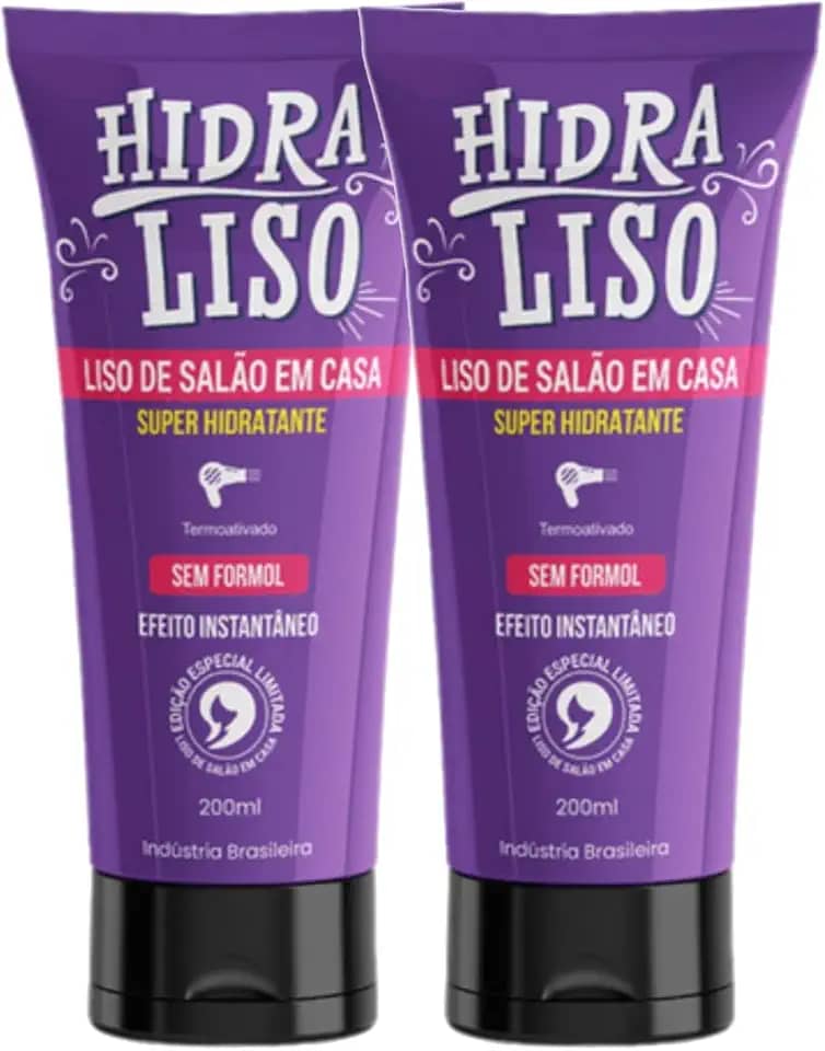 Hidra Liso 2un - Liso de Salão Em Casa 200ml