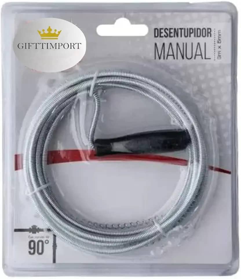 Desentupidor Em Aço Manual Para Pia Cozinha Ralo Banheiro Quintal Coletor perfeito para ser utilizado Em Casa Uso Domestico Solução Prática Coletor De Cabelo