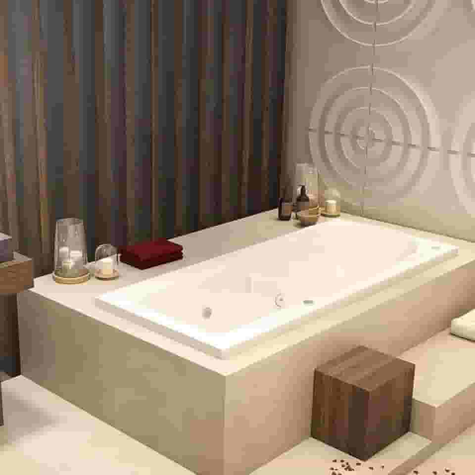 Banheira Hidromassagem Astra Capri Luxo 170cmx80cmx43cm - 01 Jato Acrílico P1 Sem Aquecedor 220v