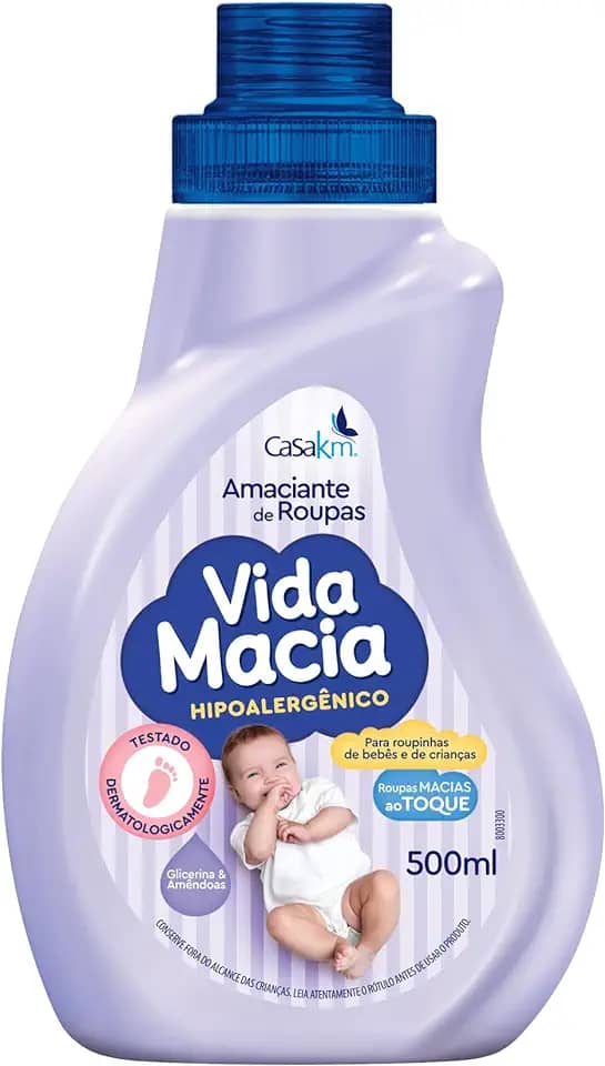 Casa Km Amaciante Vida Macia Glicerina & Amêndoas 500Ml