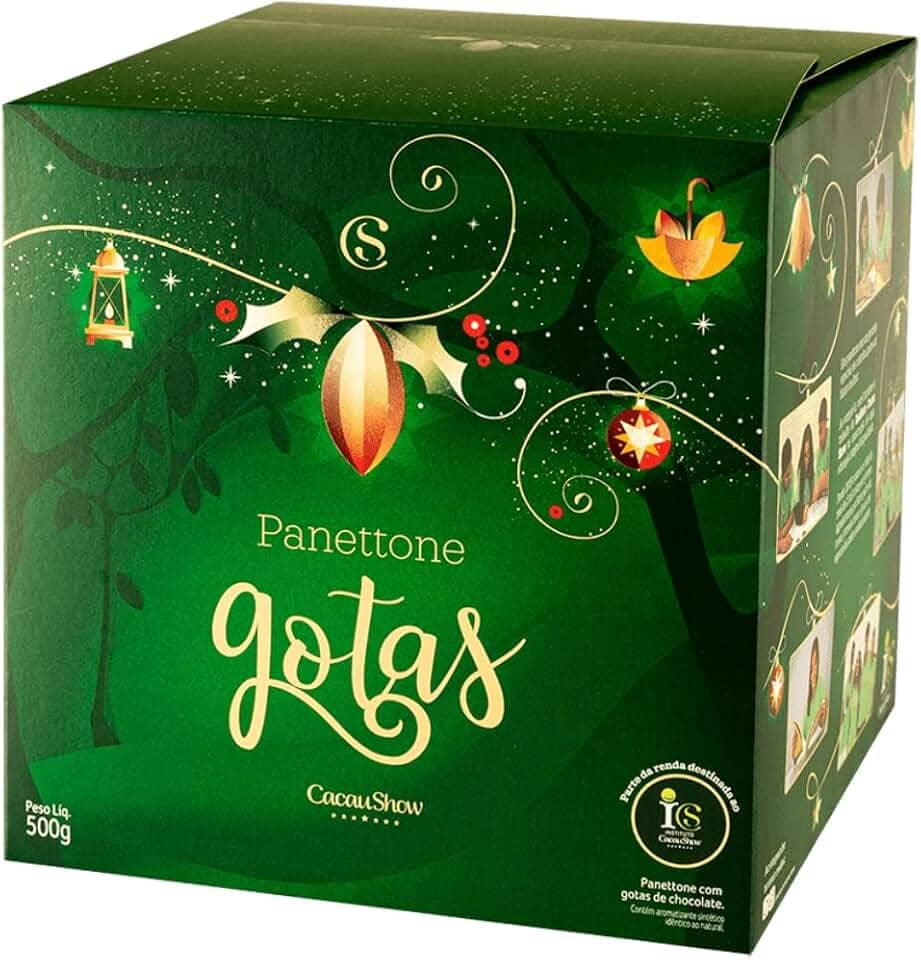 Panettone Gotas 500g Cacau Show