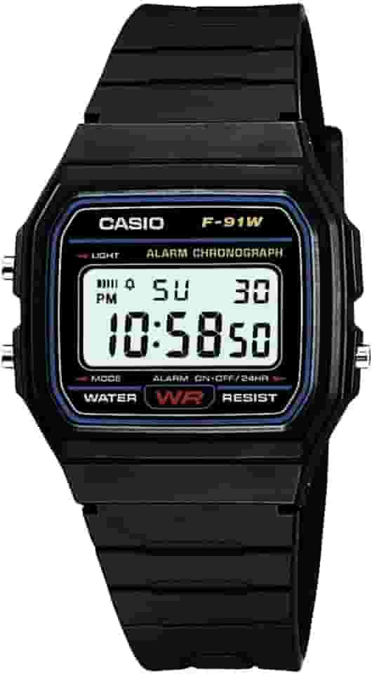 lógio De Pulso Casio Masculino Esportivo Digital F-91W-1DG