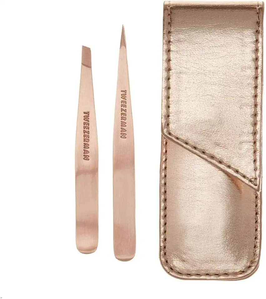 Conjunto de pinças pequenas Tweezerman (rose gold)