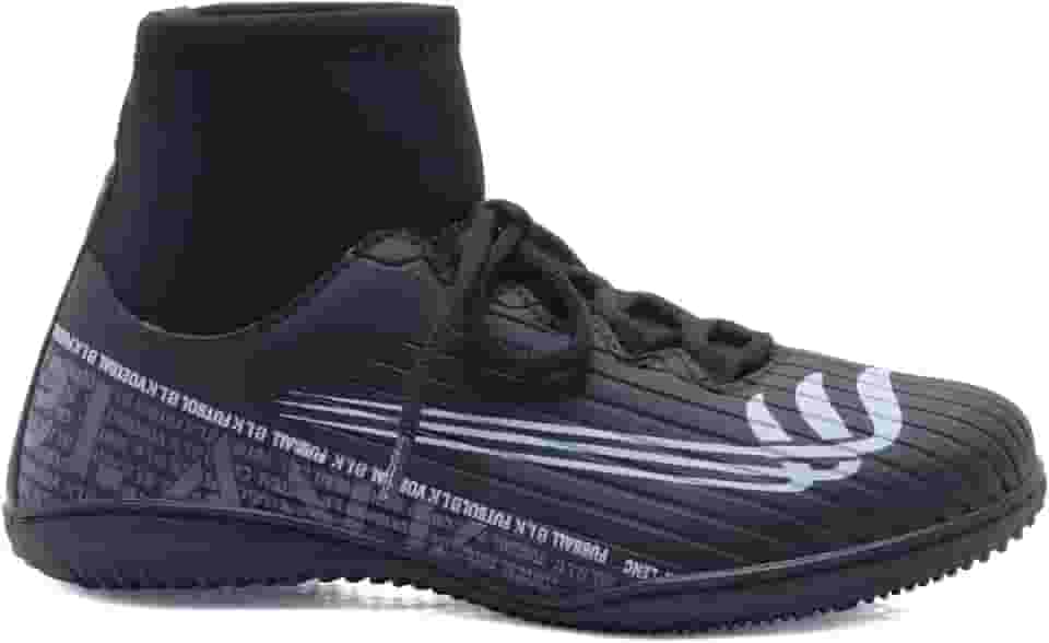 Chuteira Futsal Preta Blank Star Tênis Quadra Antiderrapante com Solado Costurado Original 34 ao 45