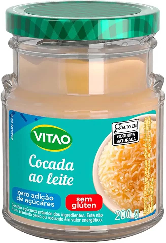 Vitao Cocada Ao Leite Zero 200G