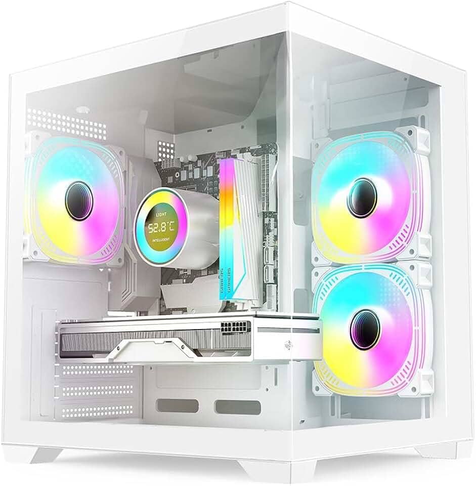 PC GAMER BRANCO SKILL AQUARIUM, AMD RYZEN 7 5700G, 16GB 3200MHZ, RADEON VEGA 8, SSD 512GB M.2, FONTE 500W SKA053