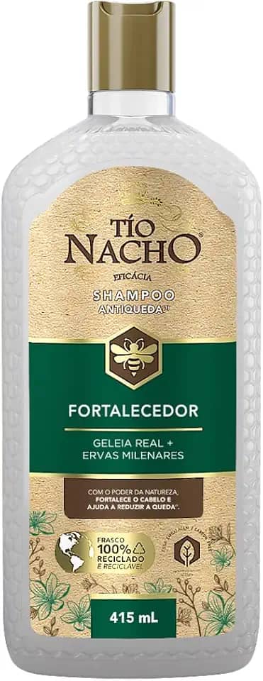 Tio Nacho - Shampoo Fortalecedor Ervas Milenares, 415ml, cabelos fortes e brilhantes