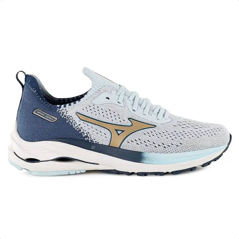 Tênis Mizuno Corrida Wave Zest Azul Claro