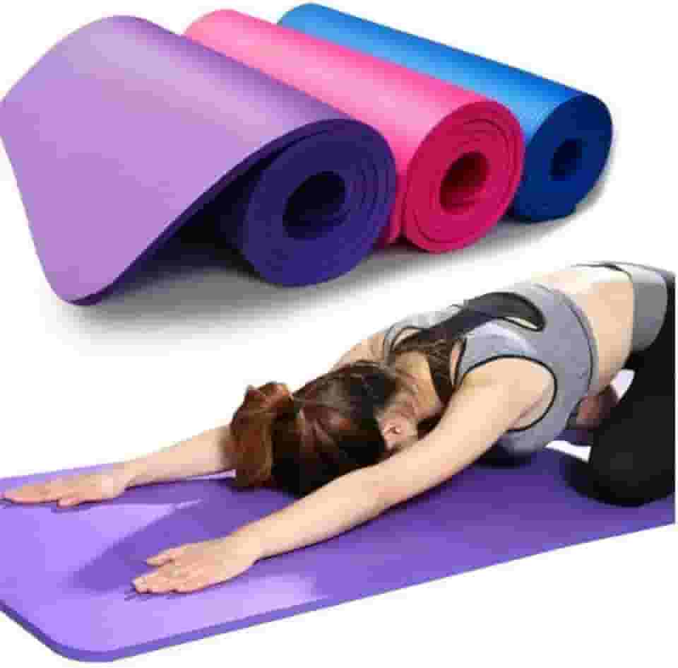 Tapete de Yoga Antiderrapante 6mm - Ecológico TPE, Leve e Macio - Ideal para Pilates, Meditação e Fitness + Sacola de Presente!