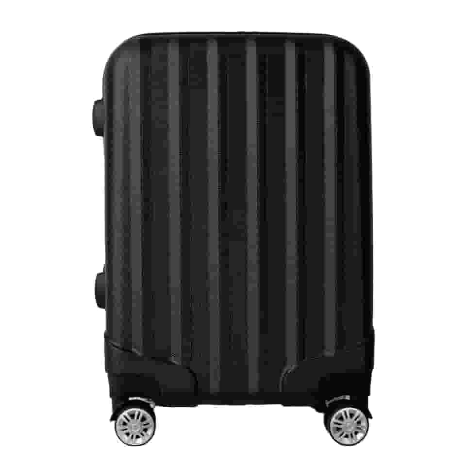 Mala de Viagem de Bordo Silent Noronha 10kg - Padrão ANAC | Rígida em ABS | 4 Rodas Duplas 360° | Cadeado Numérico Integrado | Leve e Resistente (Cor Preto)