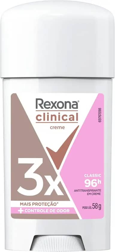 Rexona Clinical Antitranspirante Creme Classic 58G