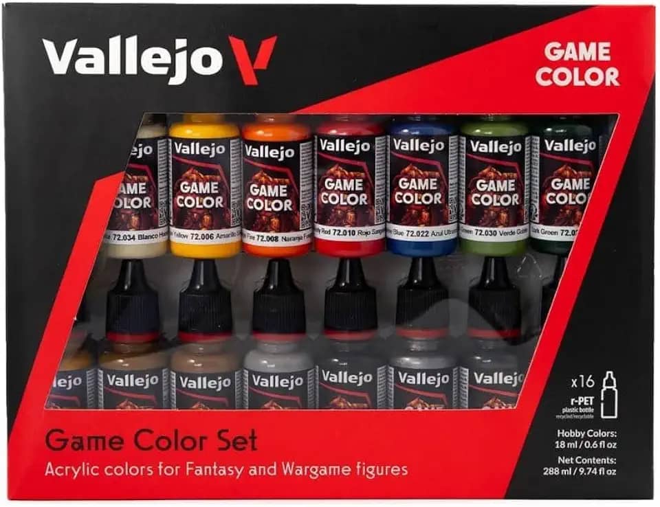 Acylicos Vallejo - 72299 - Acrílico 16 cores para figuras de fantasia