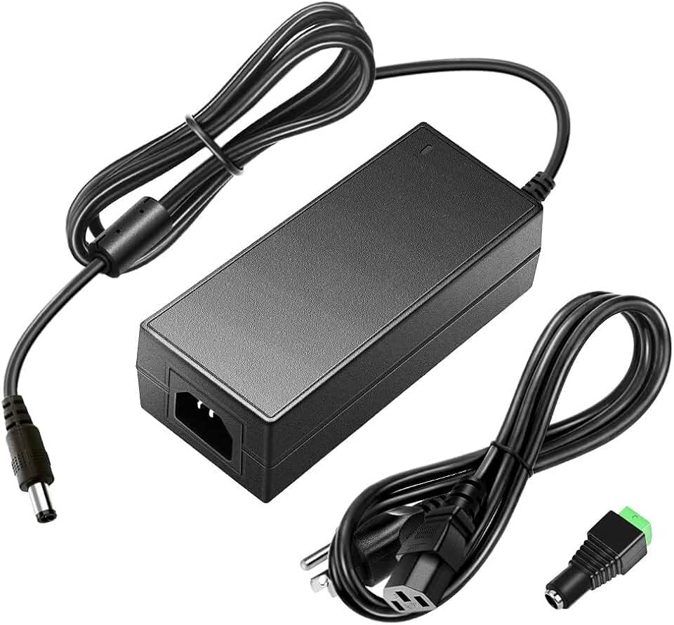 SHNITPWR Adaptador de fonte de alimentação CC 24V 3A CA 100 V ~ 240 V para CC 24 volts 3 Amp 72W transformador conversor 5,5 x 2,5 mm plugue para fita de LED 5050 3528 impressora 3D driver de LED