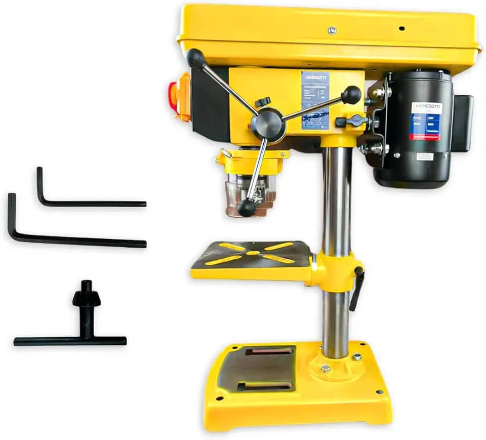 Furadeira de Bancada MFB -16 Menegotti 500W 60HZ 5/8 C/Motor Monofasico C/Mandril Original - 220v