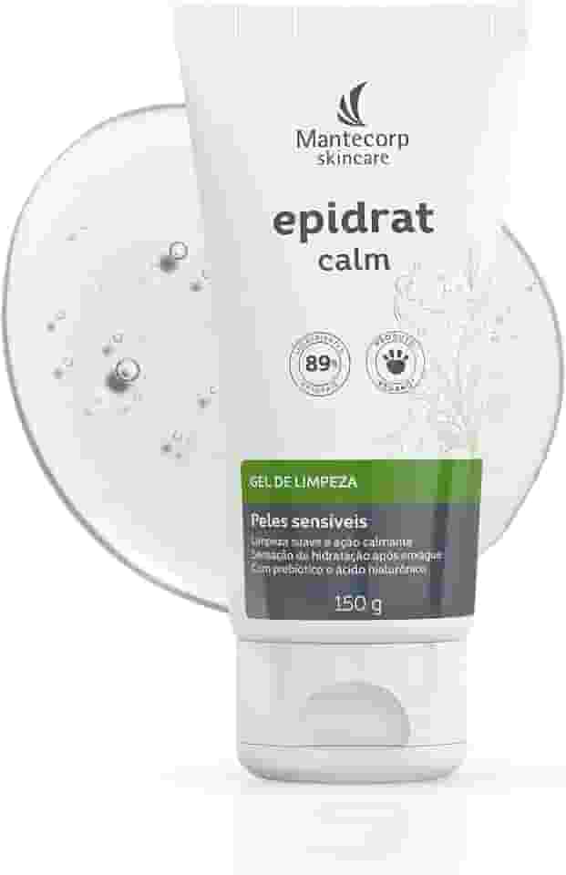 Gel de Limpeza Facial Epidrat Calm - 150g - Fórmula Suave e Hidratante - Ação Calmante - Mantecorp