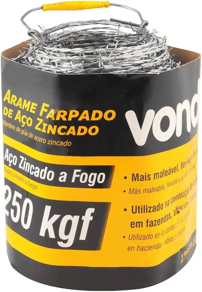 Arame Farpado 250kgf 100 metros - Vonder