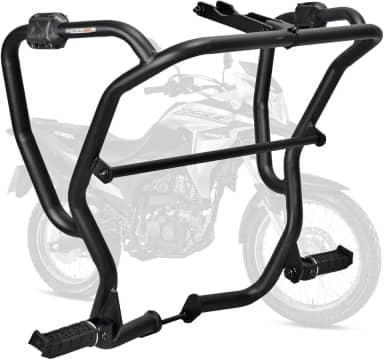 Protetor de Motor e Carenagem Coyote Preto Com Pedais - XRE 190