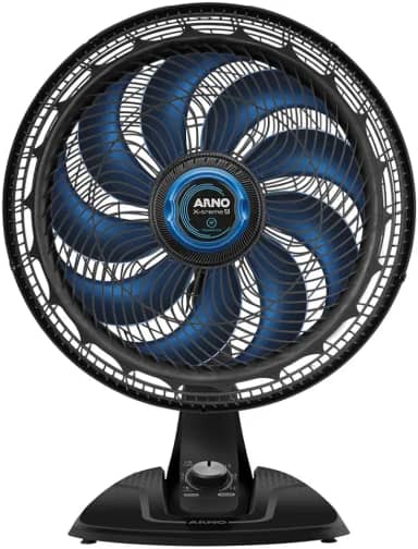 Ventilador de Mesa Arno X-TREME 9 40cm com Repelente VE95, 160W, 9 Pás, 3 Velocidades, Função Repelente, Oscilação 80º, Modo Sono Tranquilo, 110V