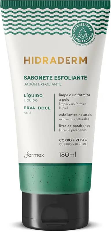 Farmax Sabonete Liquido Esf Erva Doce Hidraderm 180Ml
