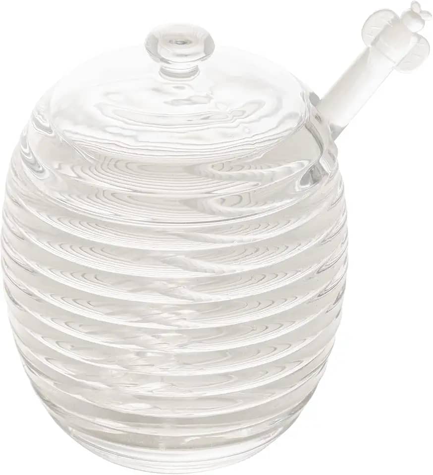 LYOR - Meleira de Cristal C/Pegador e Tampa Colmeia 210ml