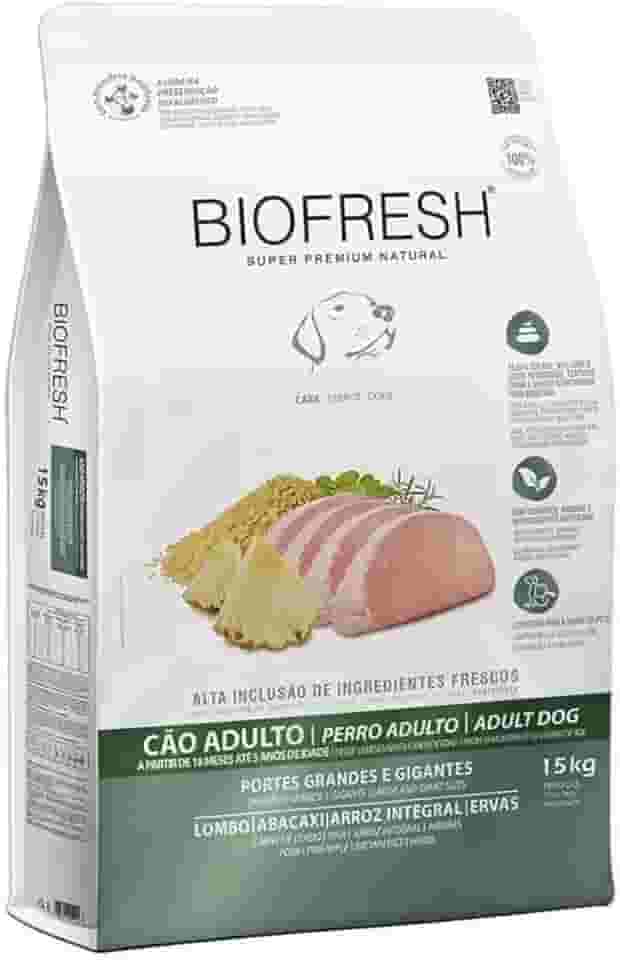 Ração Biofresh Cães Adultos Raças Grandes e Gigantes Lombo e Abacaxi 15 kg