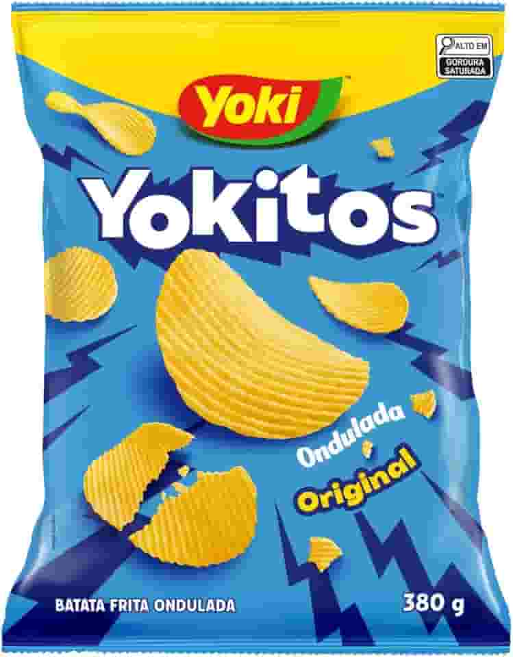 Batata Frita Ondulada com Sal Yoki Yokitos Pacote 380g