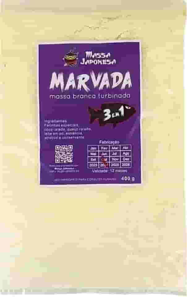 Marvada 3 em 1 Massa Branca para Pesca Tamba Pirarara pacu Tilapia