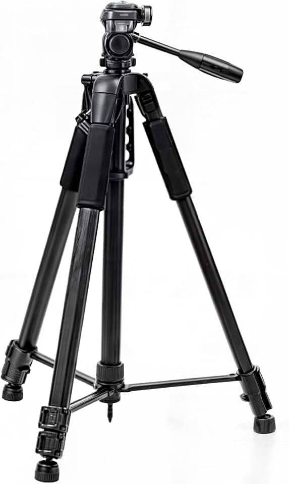 Tripe Profissional Semi-Hidraulica 180cm Para Cameras E Celulares Ideal Para Estabilizar Videos E Fotos - Com Tres Monopes Com Trava