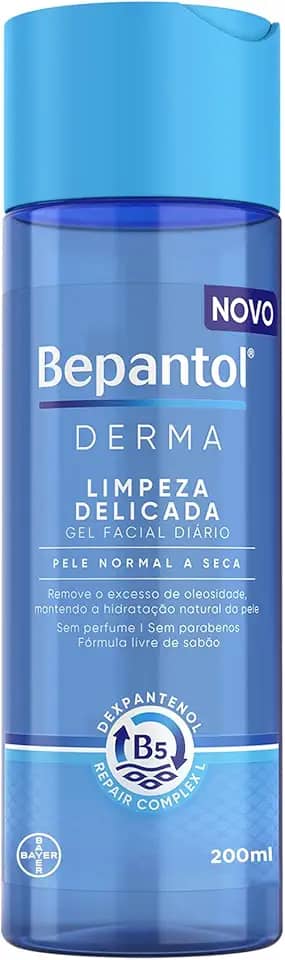 Bepantol Derma Gel de Limpeza Facial, Hidratante, Pele Normal a Seca, 200ml