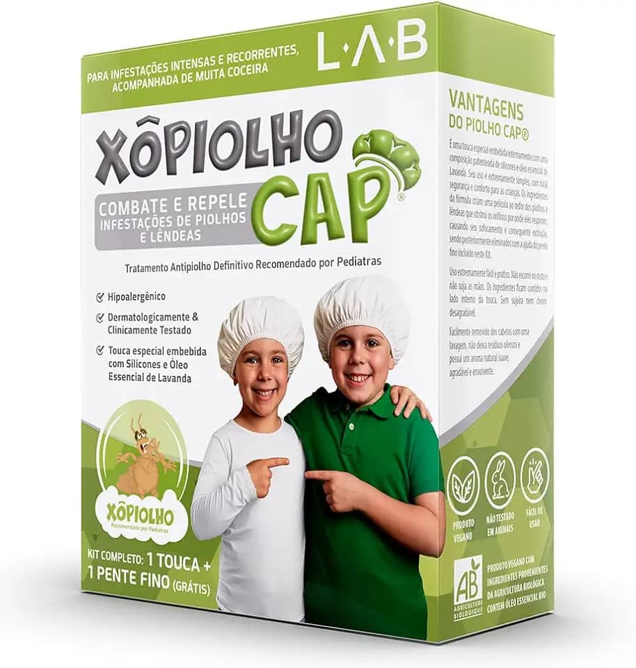 Remedio de piolho em touca Xô Piolho Cap