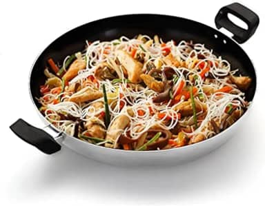 Panela Wok Nº30 Com Alças Alumínio Teflon Interno Ref.0.179