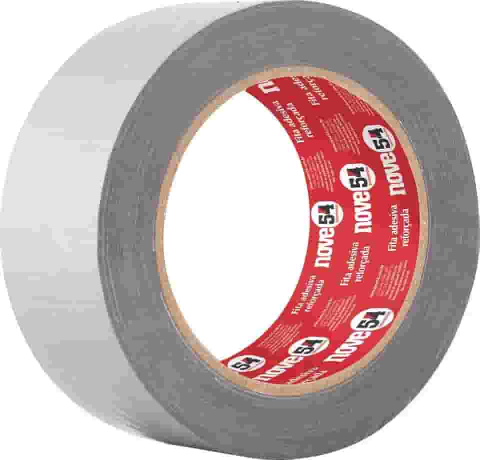 Fita Adesiva Reforçada 50 Mm X 10 M Prata Nove54 Nove 54